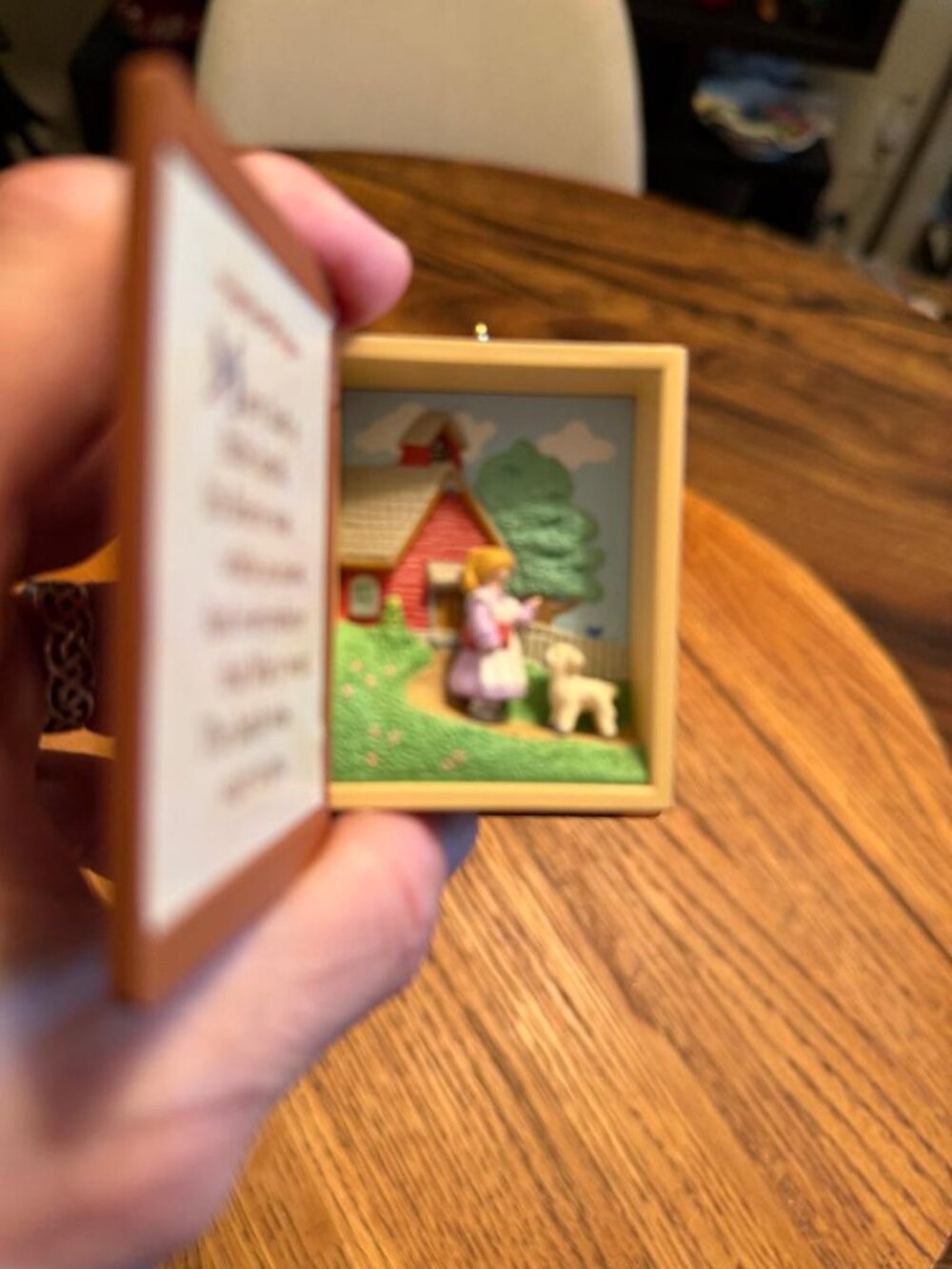 1996 Hallmark "Mary Had a Little Lamb" Keepsake Ornament